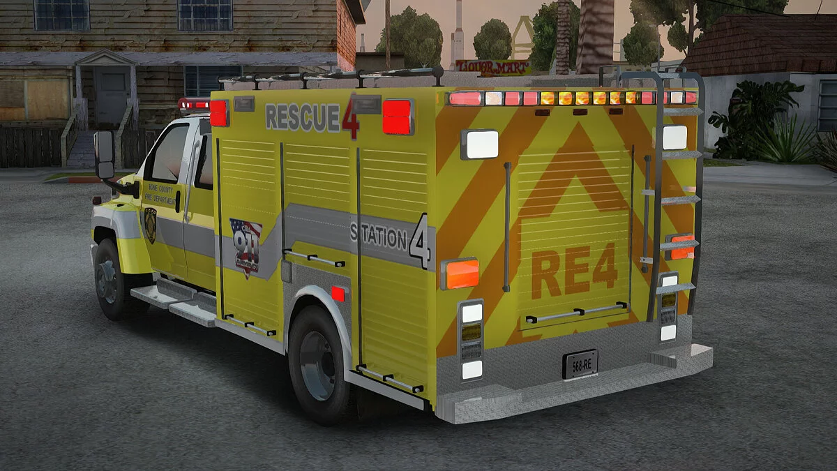 GMC C4500 Topkick BCFD Rescue 4 / GTA San Andreas