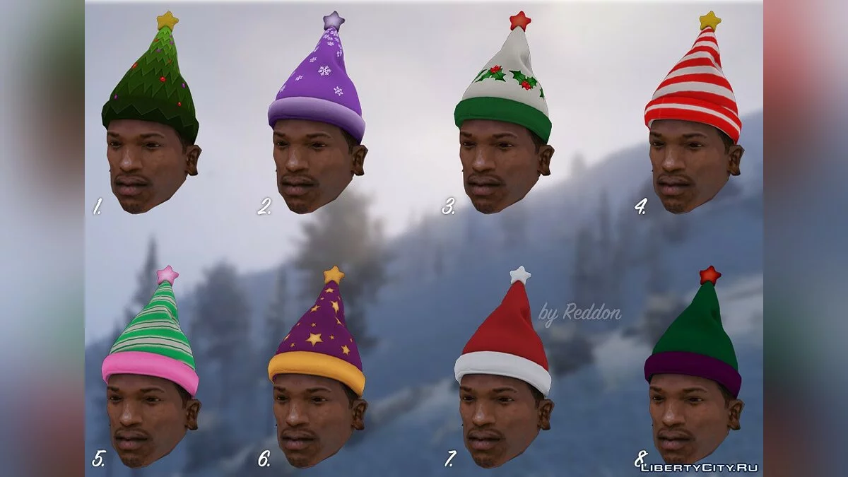 Christmas Props for CJ +Bonus Skin | by Reddon / GTA San Andreas