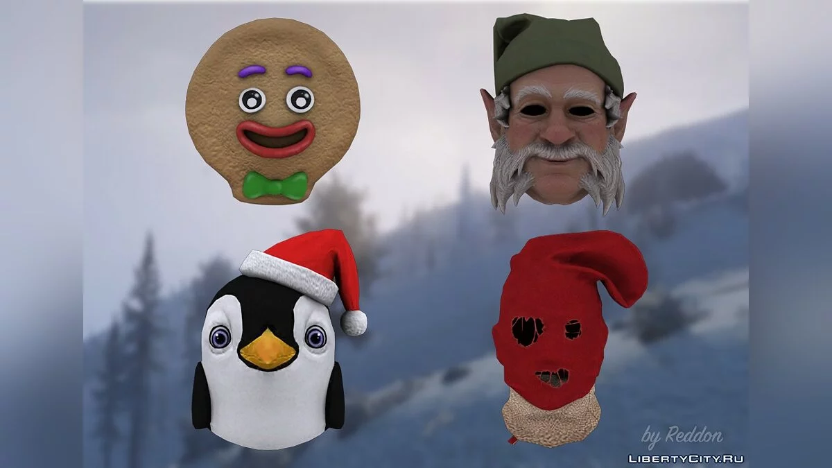 Christmas Props for CJ +Bonus Skin | by Reddon / GTA San Andreas