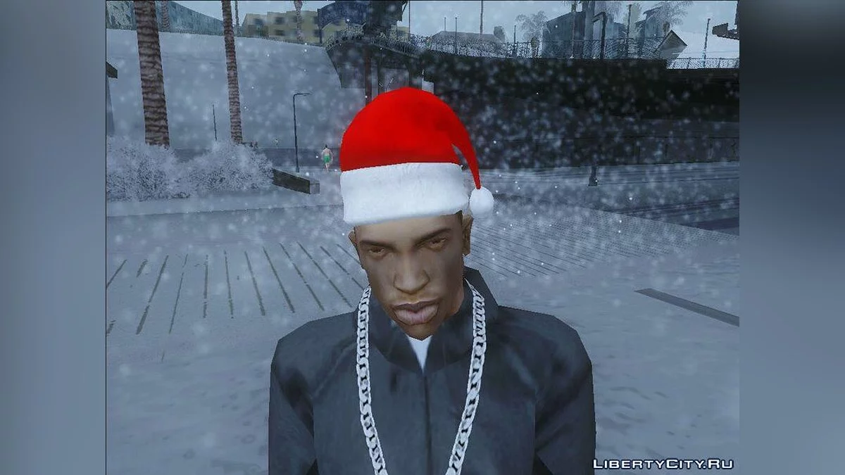Santa Hat For CJFrom The Sims 3 / GTA San Andreas