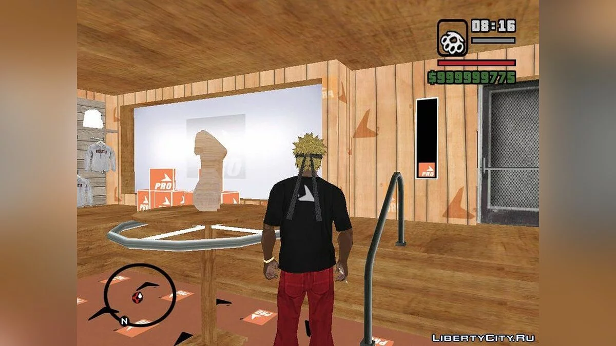 Прическа и повязка на голову как у Наруто / GTA San Andreas