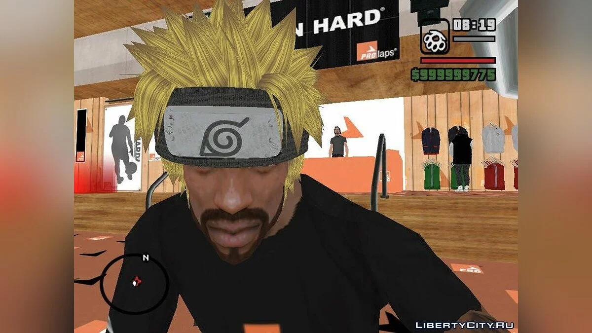 Прическа и повязка на голову как у Наруто / GTA San Andreas