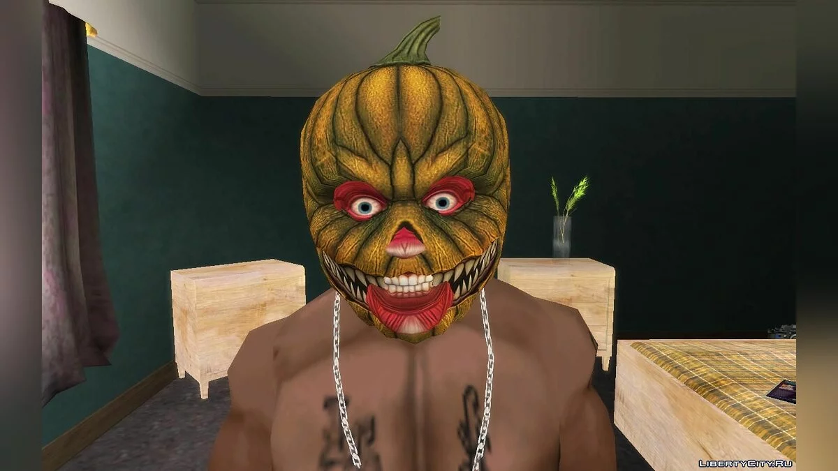 Маски на Хэллоуин для Карла и Франклина   / GTA San Andreas