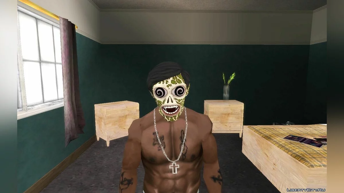 Маски на Хэллоуин для Карла и Франклина   / GTA San Andreas