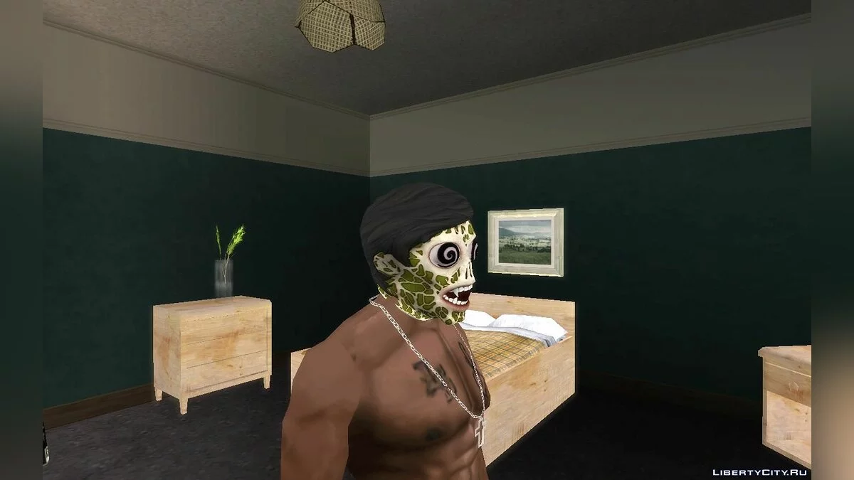 Маски на Хэллоуин для Карла и Франклина   / GTA San Andreas
