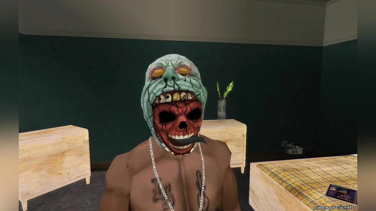 Маски на Хэллоуин для Карла и Франклина   / GTA San Andreas