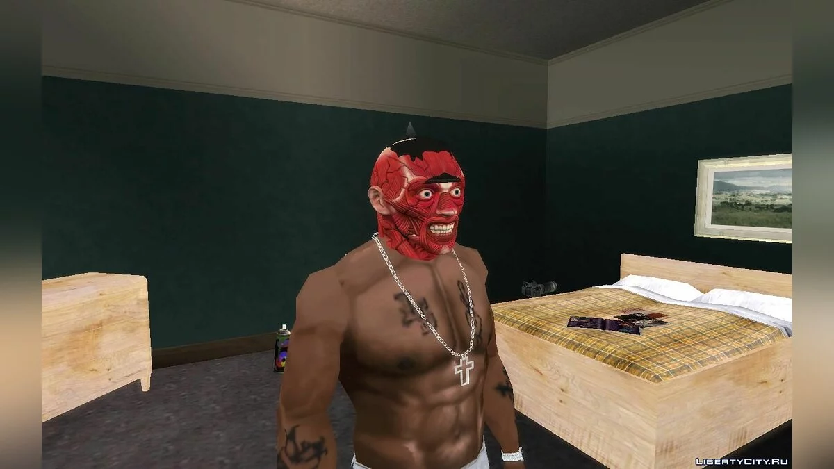 Маски на Хэллоуин для Карла и Франклина   / GTA San Andreas