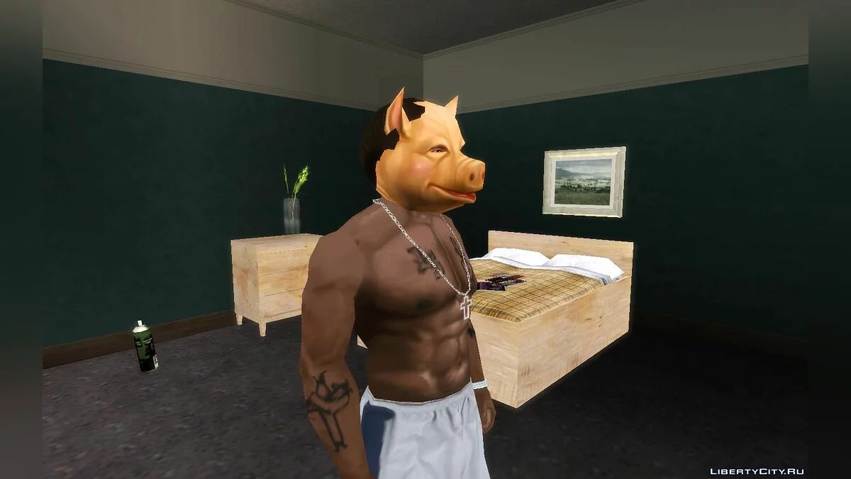 Маска свиньи из Bully SE / GTA San Andreas