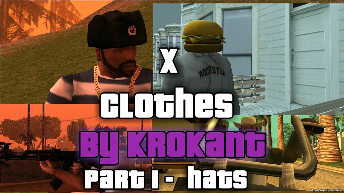 Замена Green Rag Front (bandknots.dff, bandgang2.dff) в GTA San Andreas (24  файла)