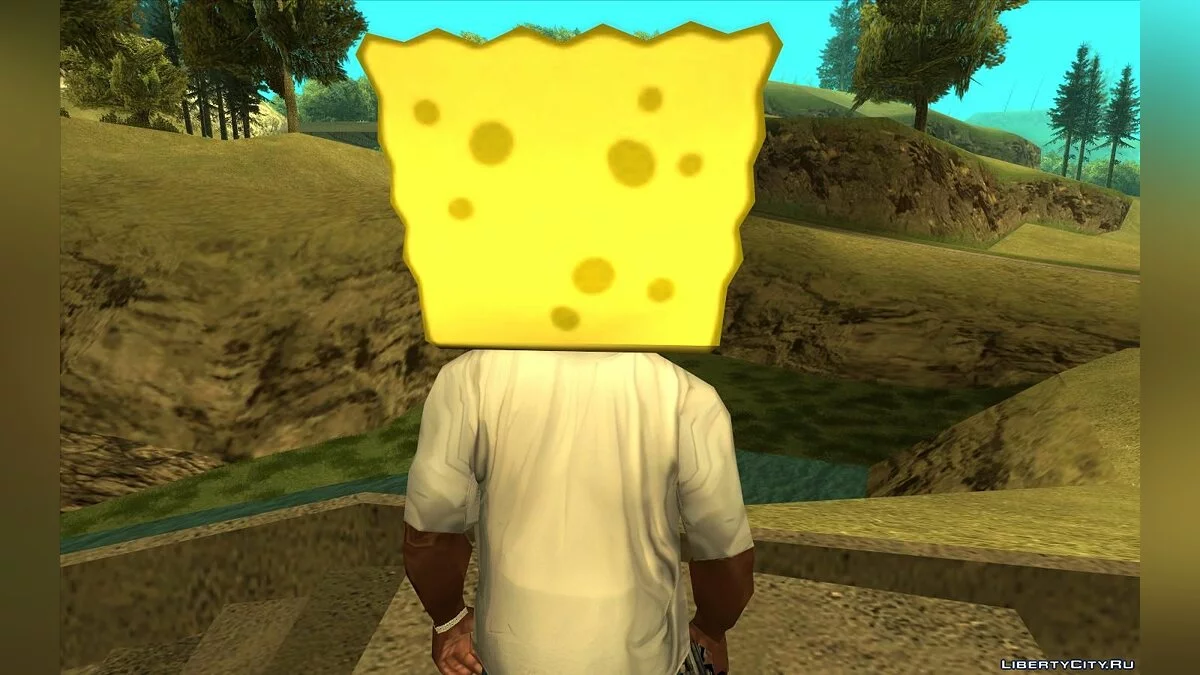 Маска Губки Боба / GTA San Andreas