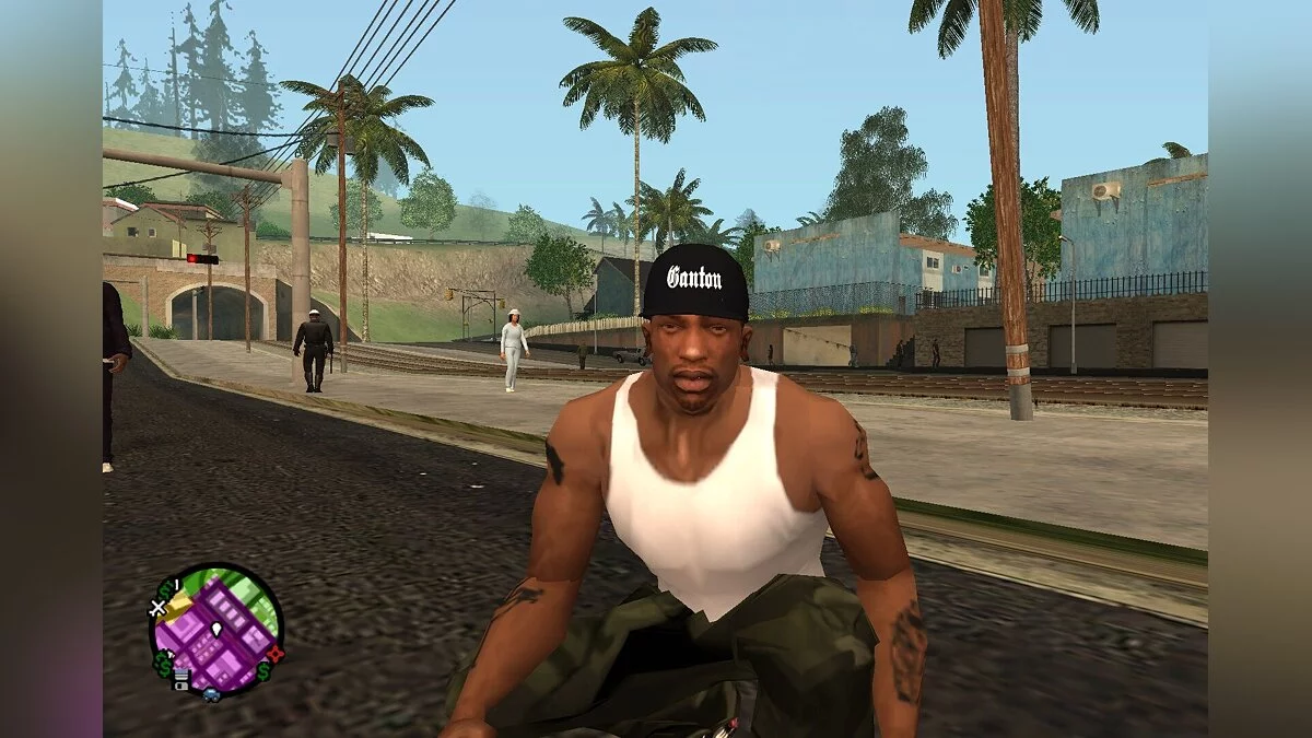 Чёрная кепка "Ganton" / GTA San Andreas