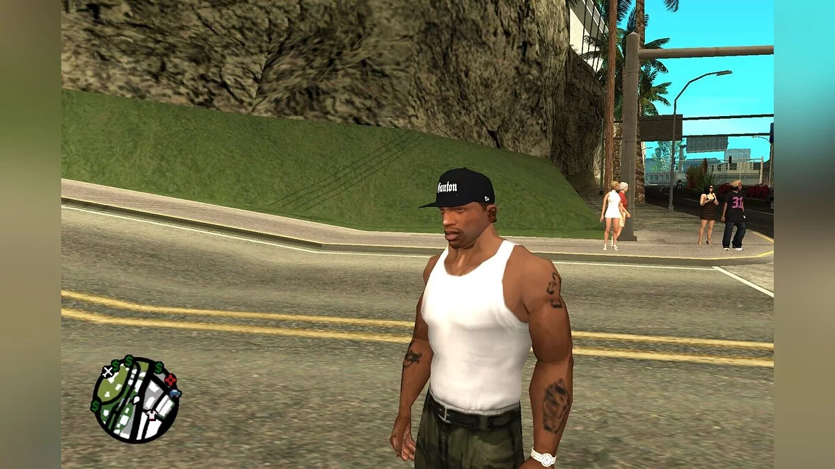 Чёрная кепка "Ganton" / GTA San Andreas