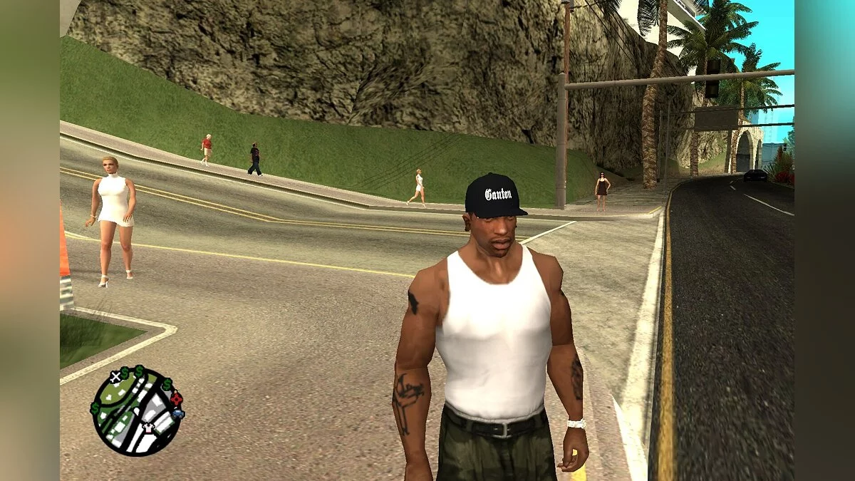 Чёрная кепка "Ganton" / GTA San Andreas