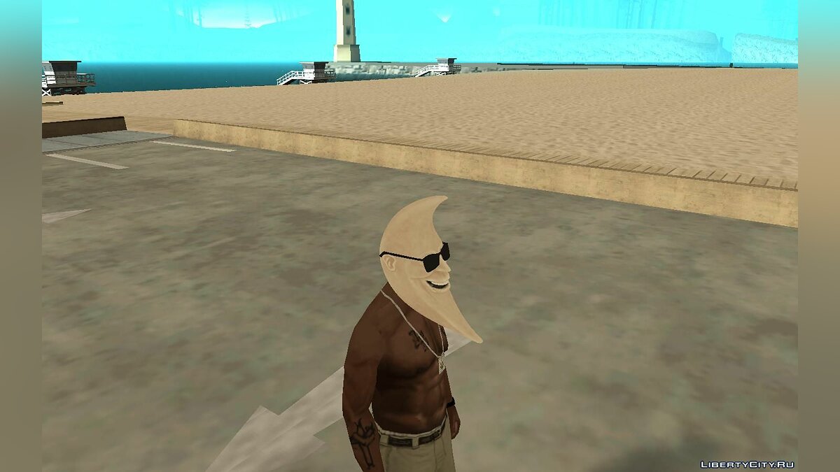 Лунная маска для Карла для GTA San Andreas - Картинка #2