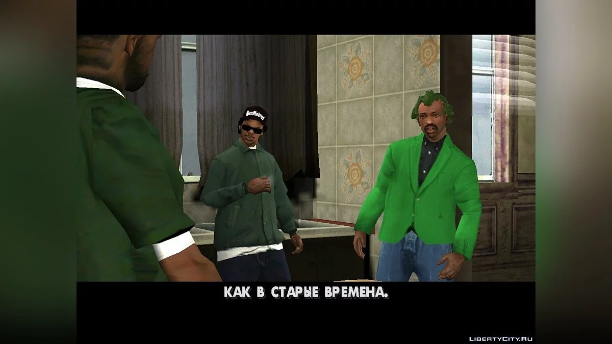 Joker`s hair for CJ / GTA San Andreas