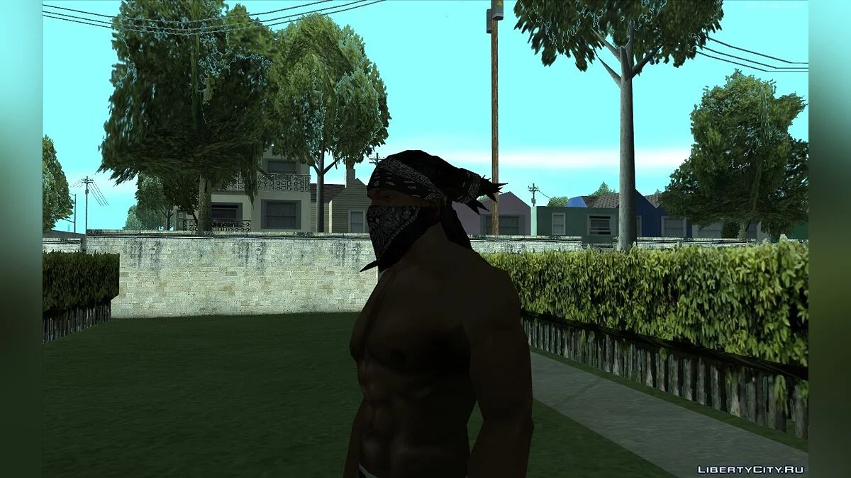 Walley`s Dreads With Bandana for CJ / GTA San Andreas
