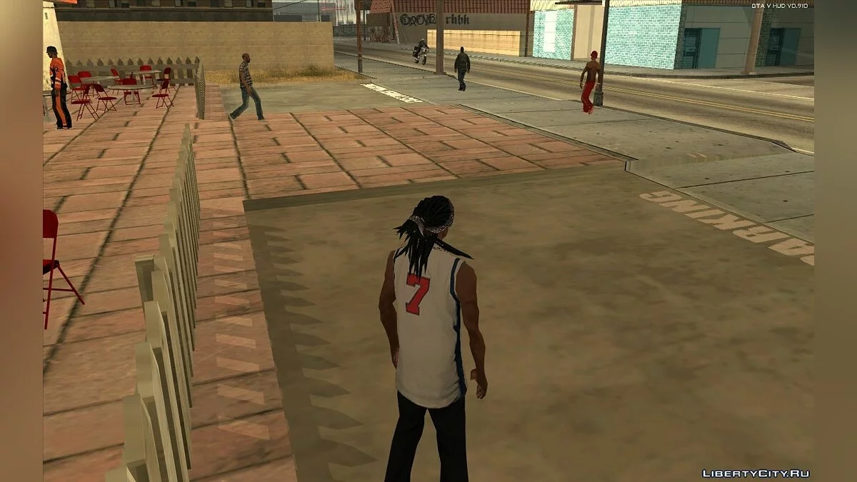 Walley`s Dreads With Bandana for CJ / GTA San Andreas