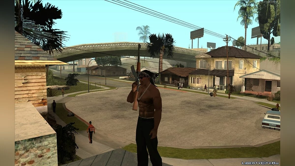 Walley`s Dreads With Bandana for CJ / GTA San Andreas