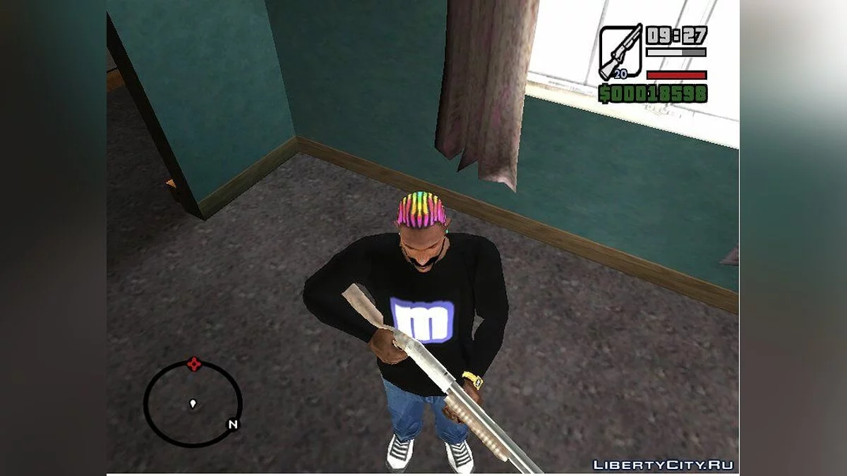 Разноцветные волосы / GTA San Andreas