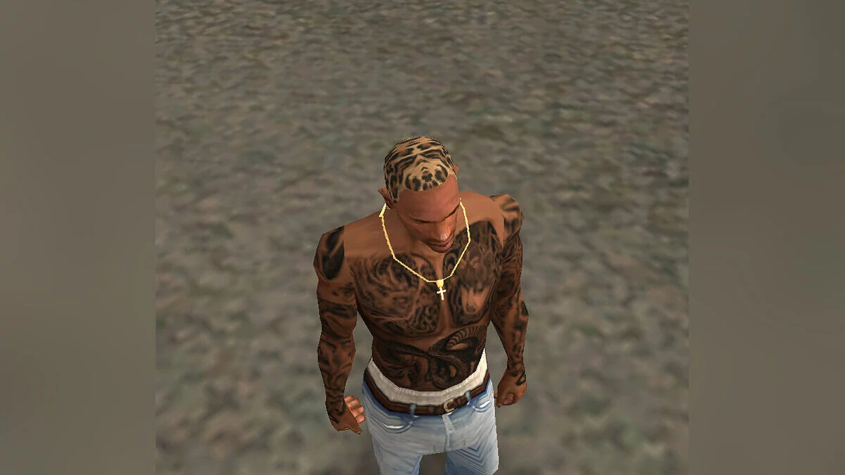 Рисунок леопарда - Новая причёска / GTA San Andreas