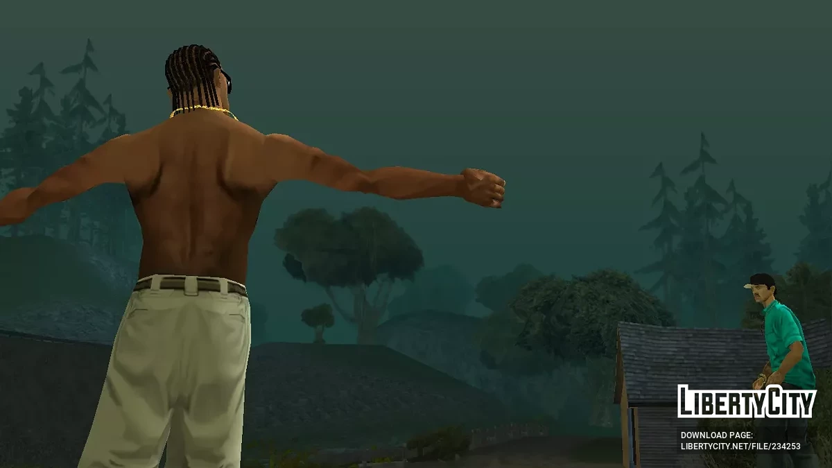 Длинные африканские косички / GTA San Andreas