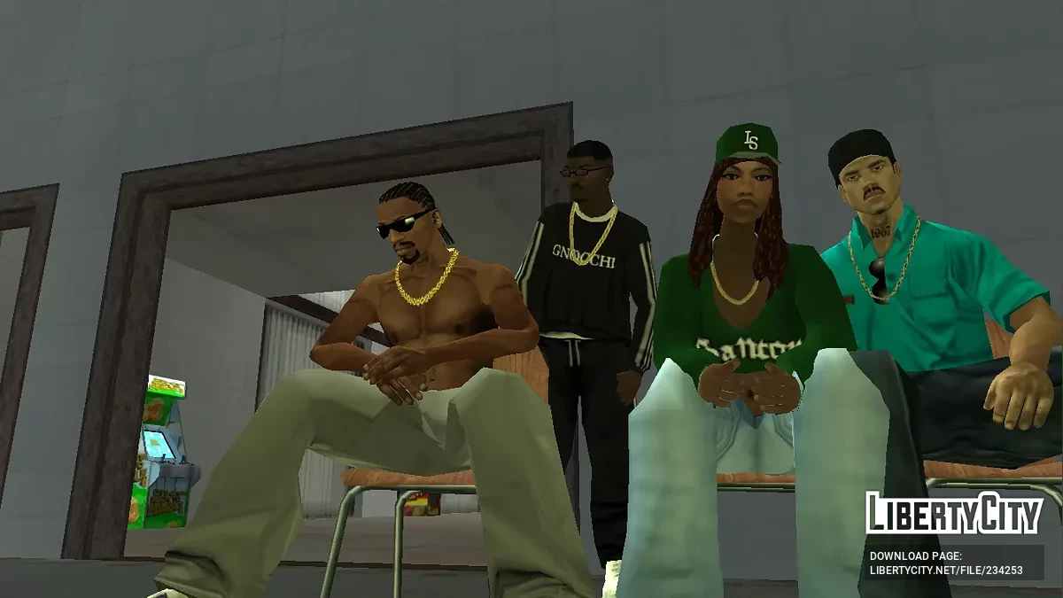 Длинные африканские косички / GTA San Andreas