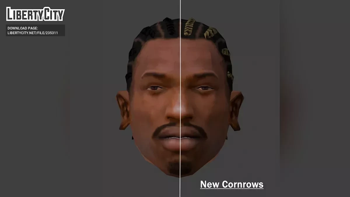 Новые косички для CJ / GTA San Andreas