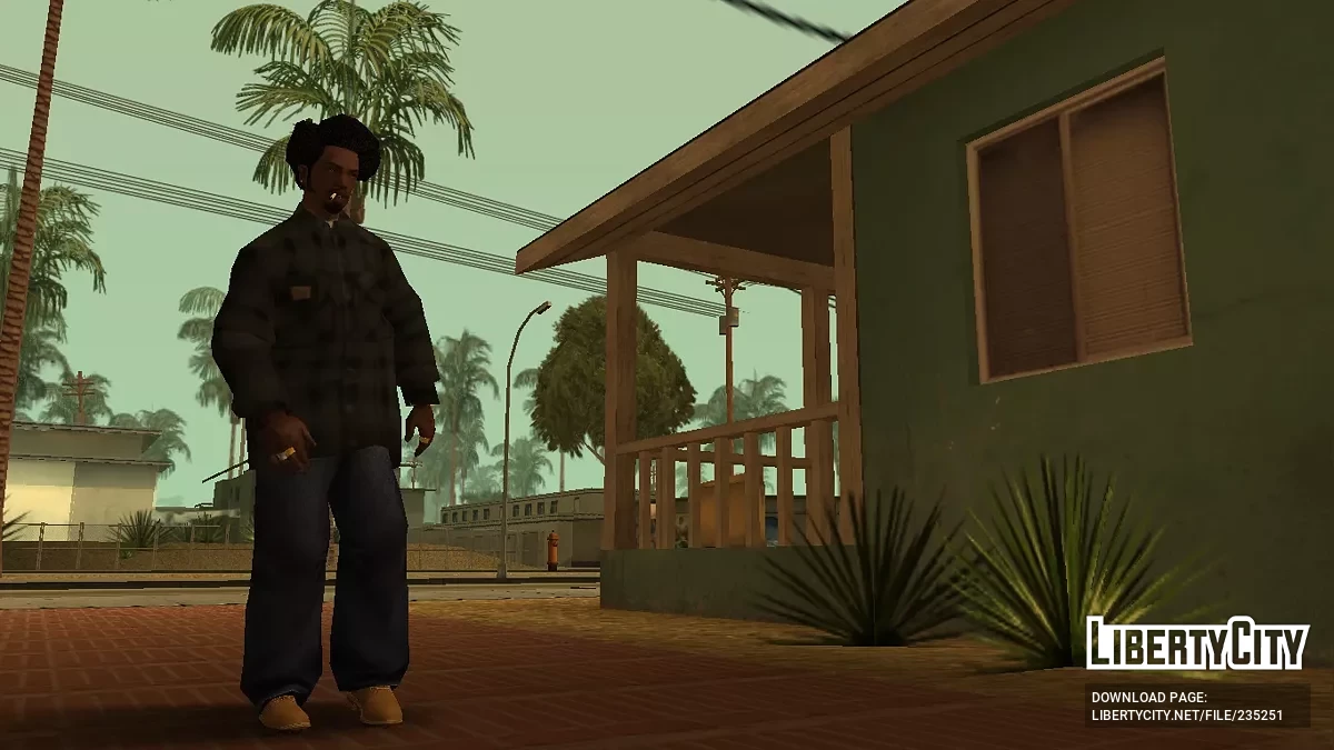 Короткая стрижка для CJ / GTA San Andreas