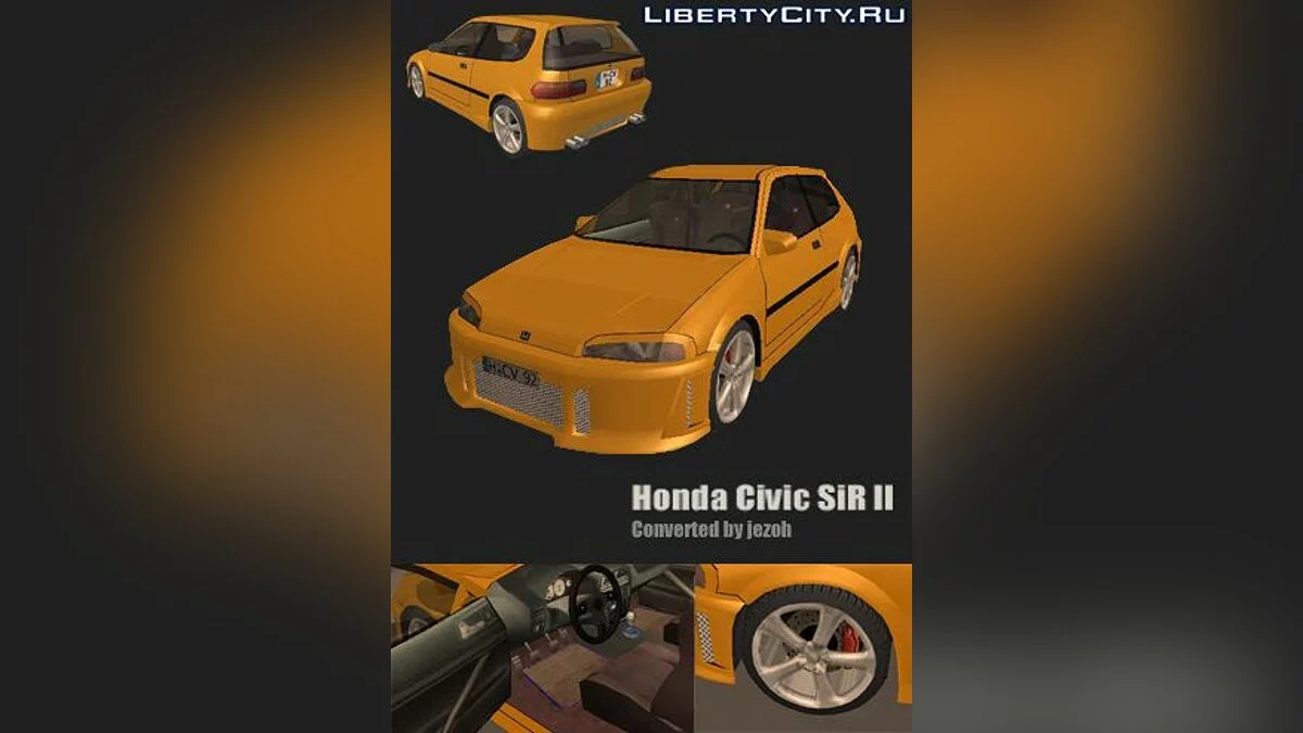Honda Civic SiR II Tuned / GTA San Andreas