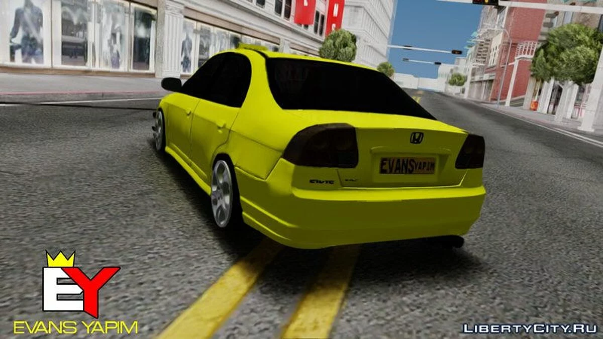 Honda Vtec2 Taxi Version & Evans Yapim / GTA San Andreas