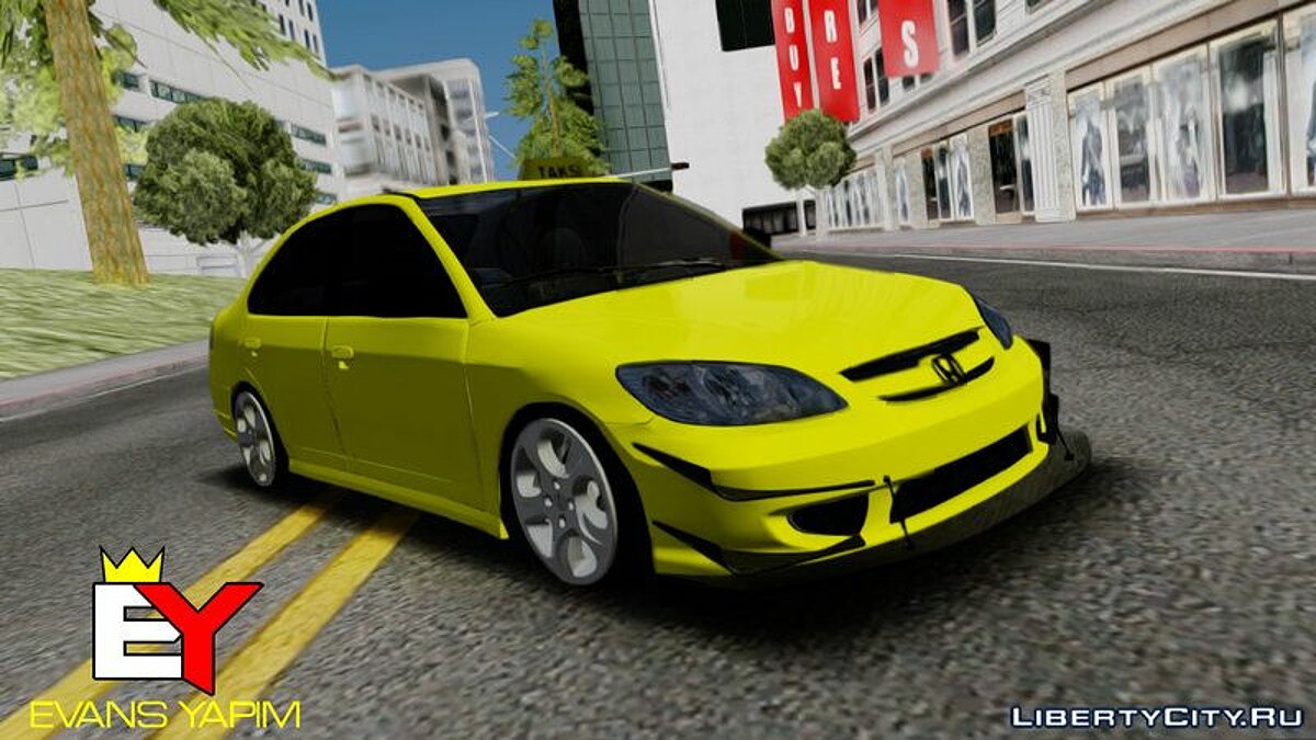 Скачать Honda Vtec2 Taxi Version & Evans Yapim для GTA San Andreas