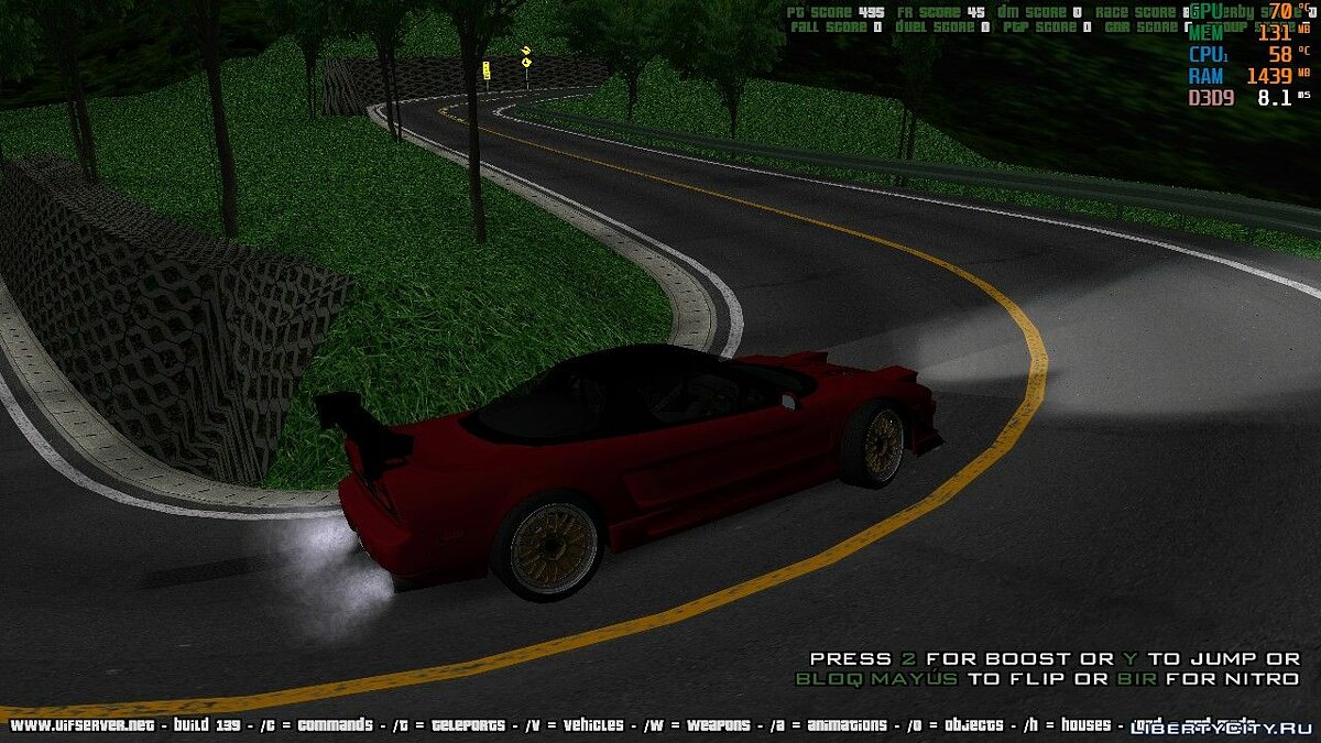 Скачать Honda NSX Initial D Hojo Go для GTA San Andreas