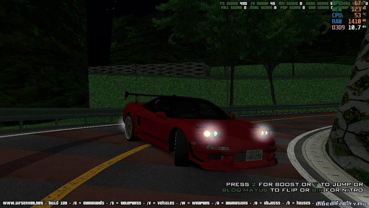 Скачать Honda NSX Initial D Hojo Go для GTA San Andreas