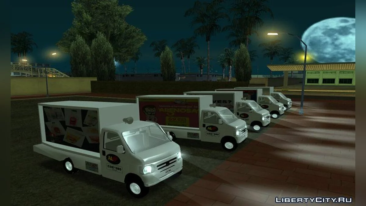 Рекламный фургон Honda Acty Kei / GTA San Andreas