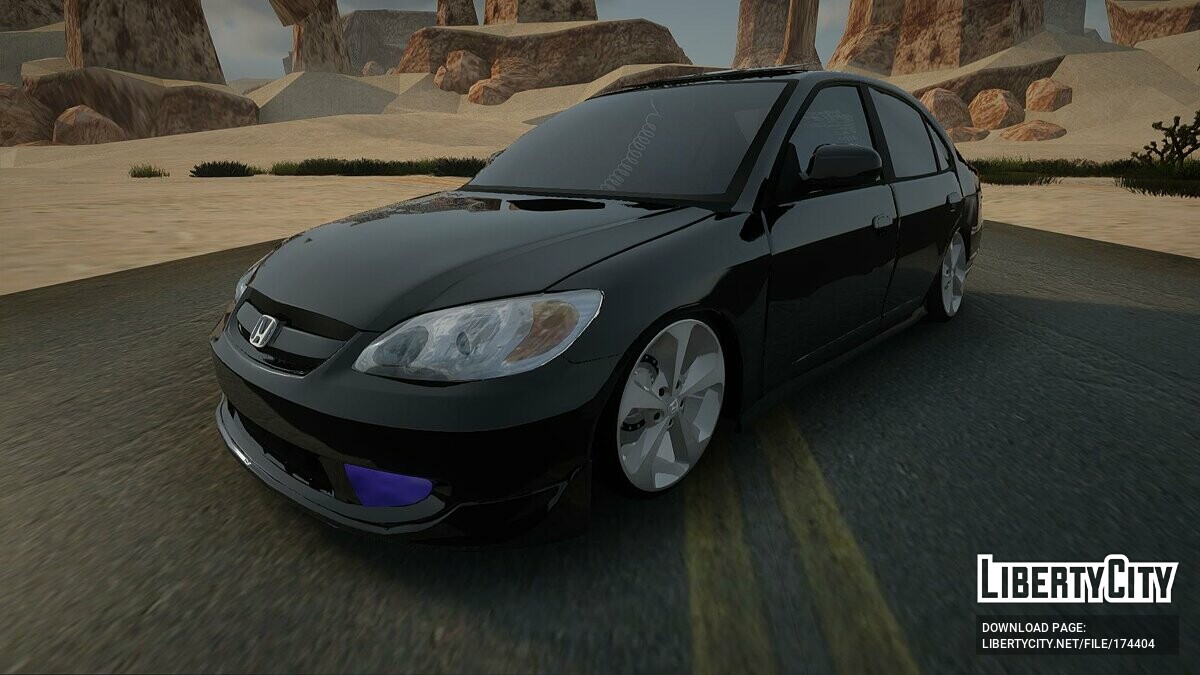 Скачать Honda Civic Vtec 2 ES для GTA San Andreas