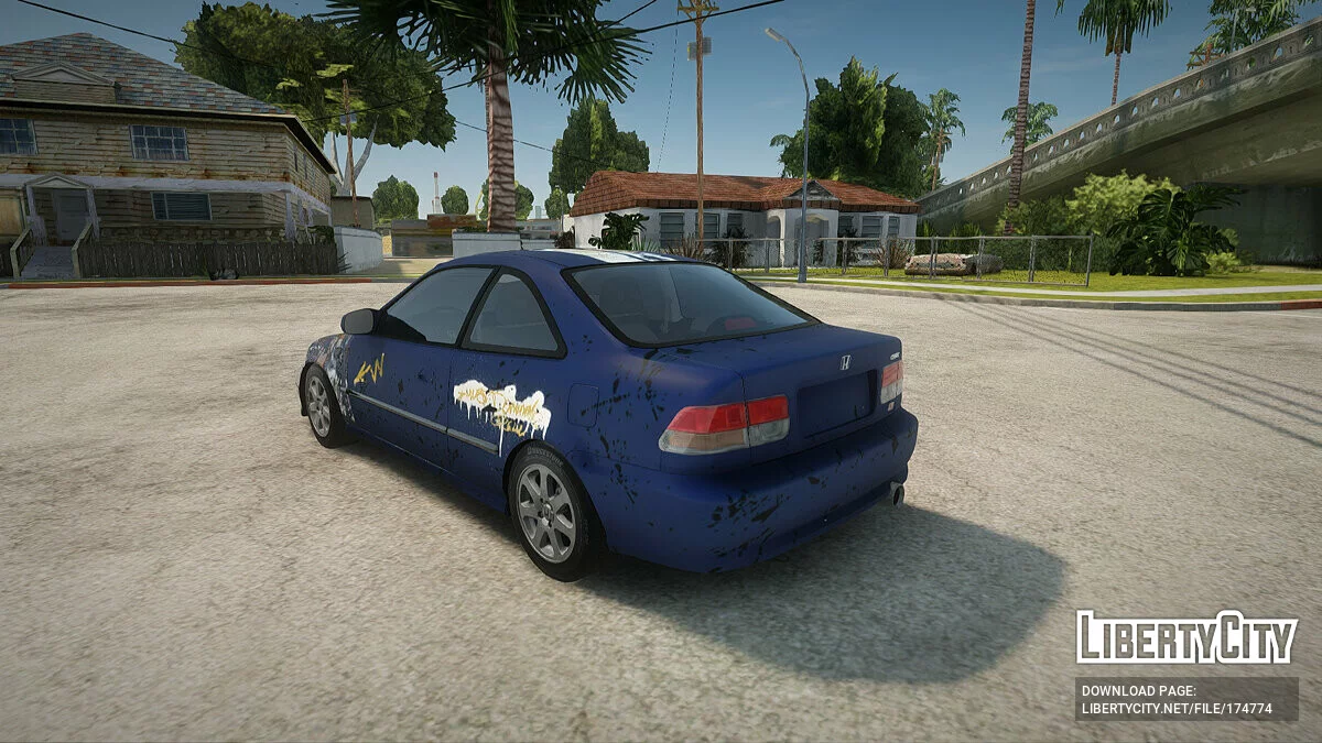 Honda Civic Забытая временем / GTA San Andreas