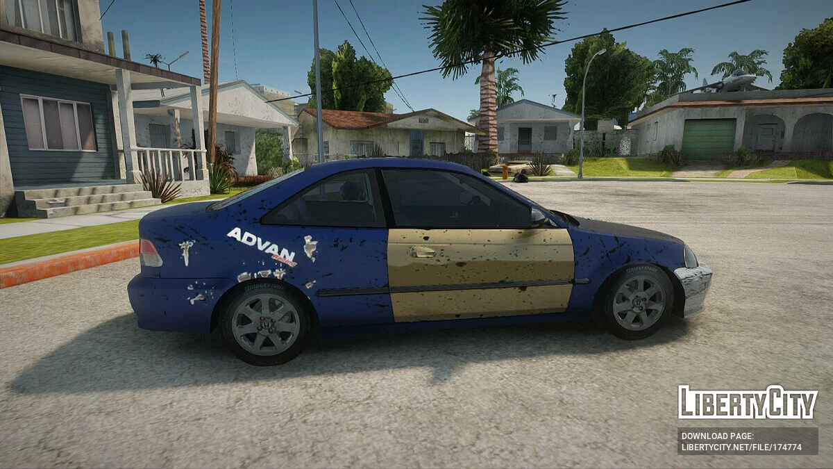 Honda Civic Забытая временем / GTA San Andreas