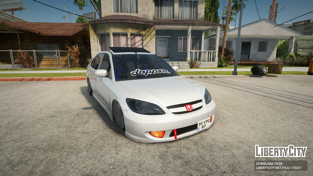 Скачать Honda Civic Vtec Special для GTA San Andreas