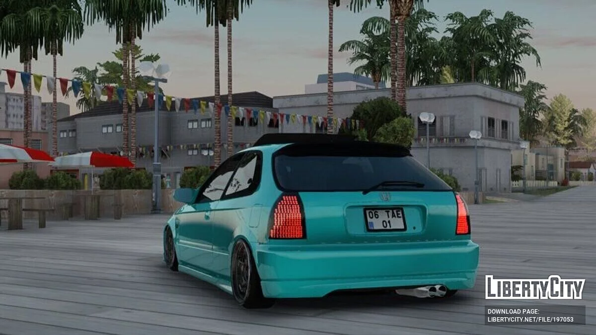 Honda Civic EK 06TAE02 V2 / GTA San Andreas