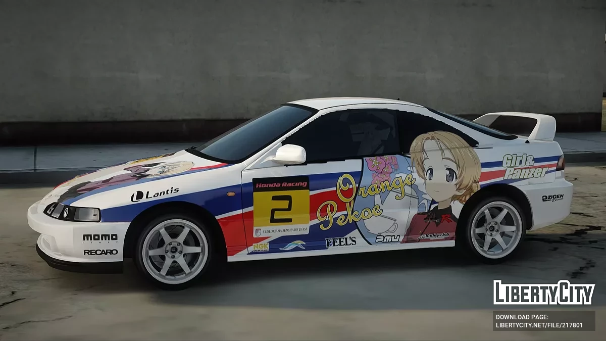 Honda Integra Tipe R Girl und Panzer Itasha / GTA San Andreas