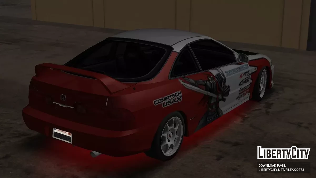 Honda Integra DC2 Type-R. NFSU Vinyl / GTA San Andreas