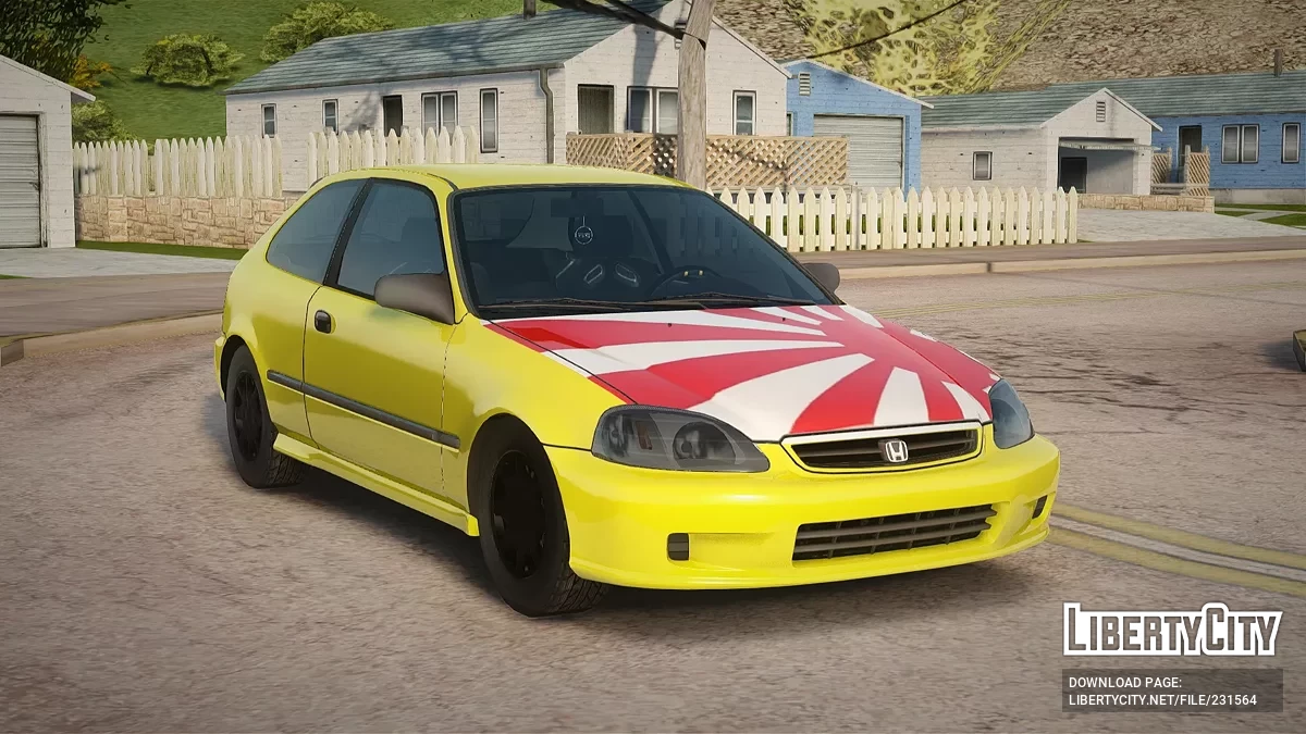Honda Civic EK9 Low Poly / GTA San Andreas