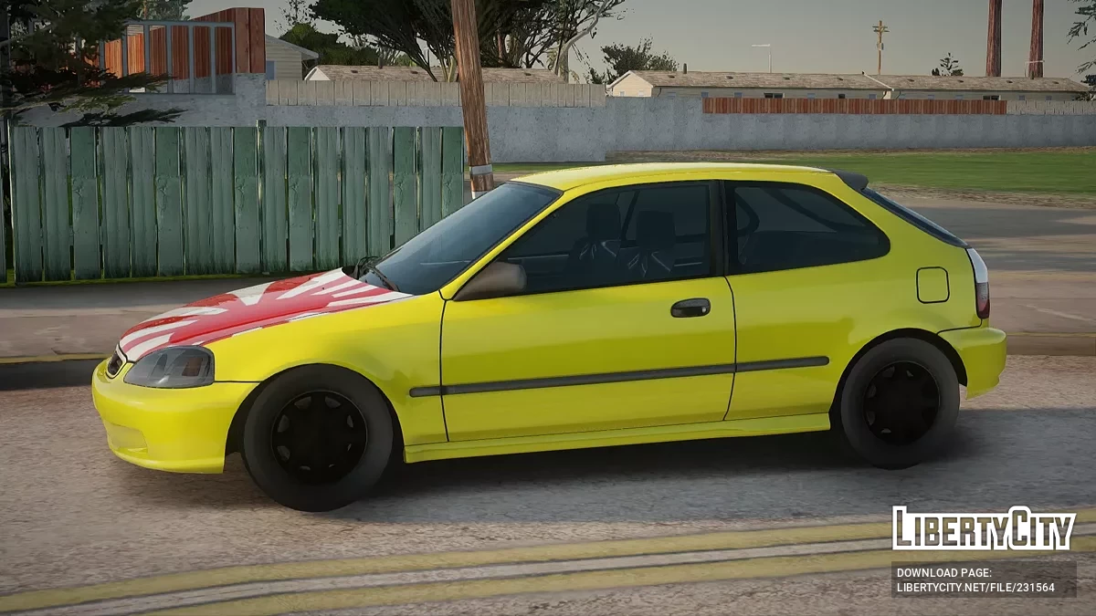 Honda Civic EK9 Low Poly / GTA San Andreas