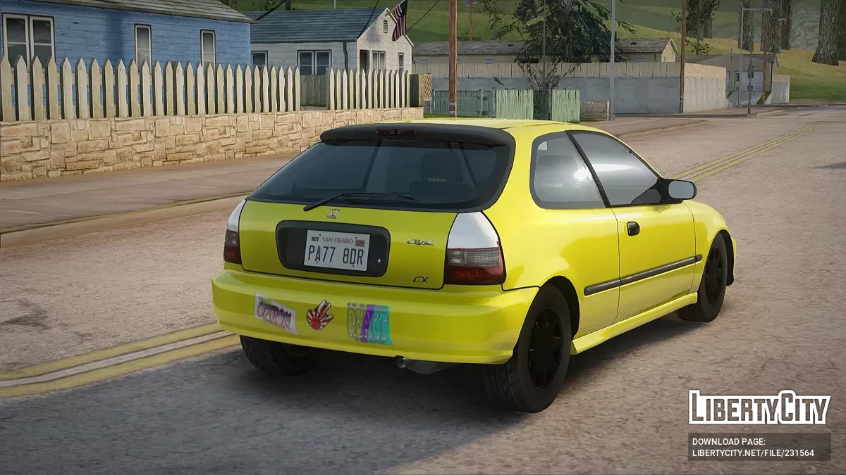 Honda Civic EK9 Low Poly / GTA San Andreas