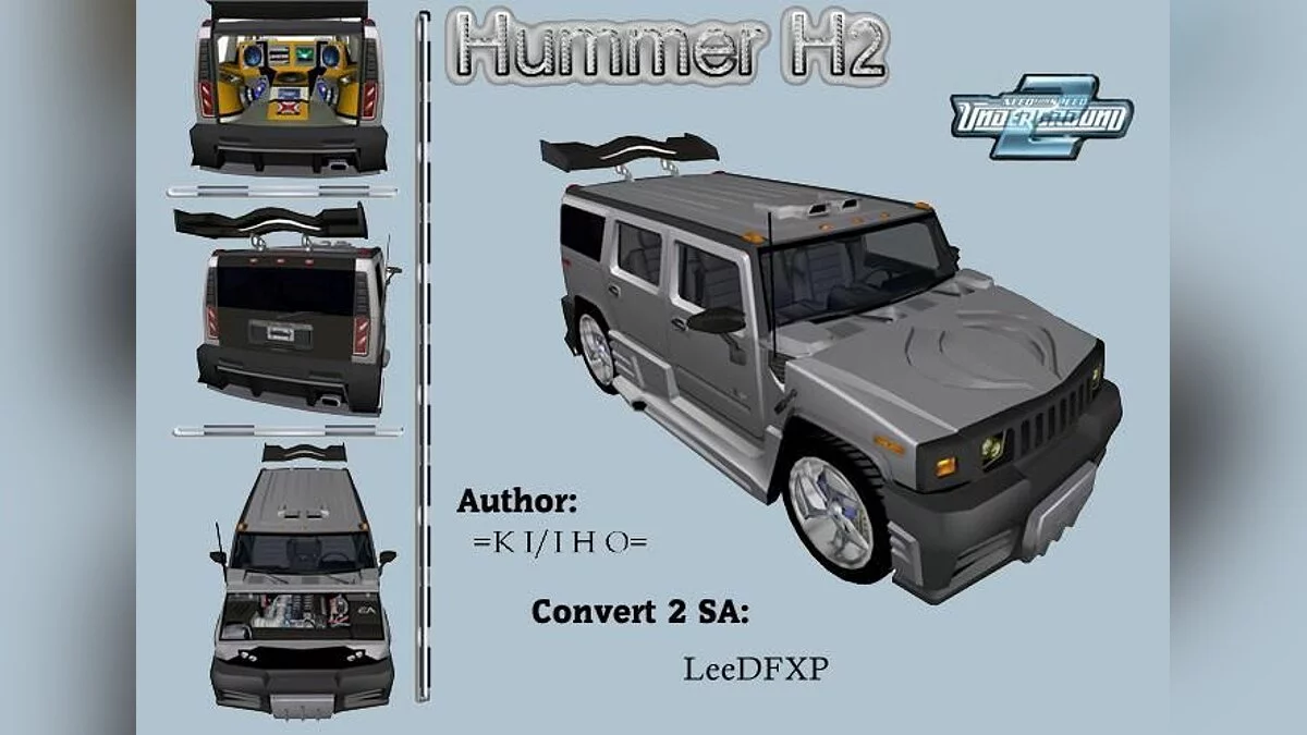 NFSU2 Hummer H2 / GTA San Andreas
