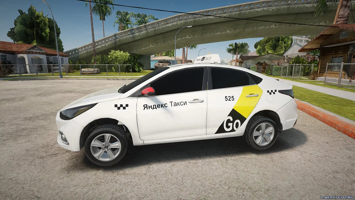 Hyundai Solaris Яндекс Такси / GTA San Andreas