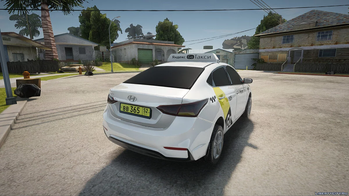 Hyundai Solaris Яндекс Такси / GTA San Andreas
