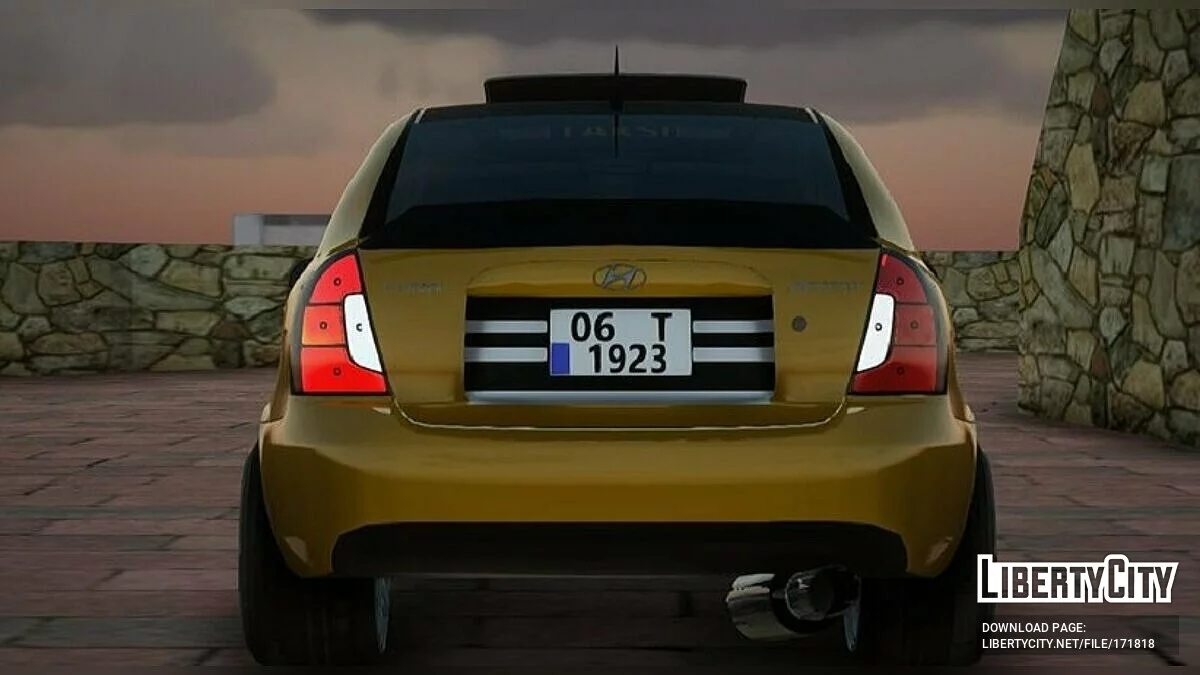 Hyundai Accent Era Taksi / GTA San Andreas
