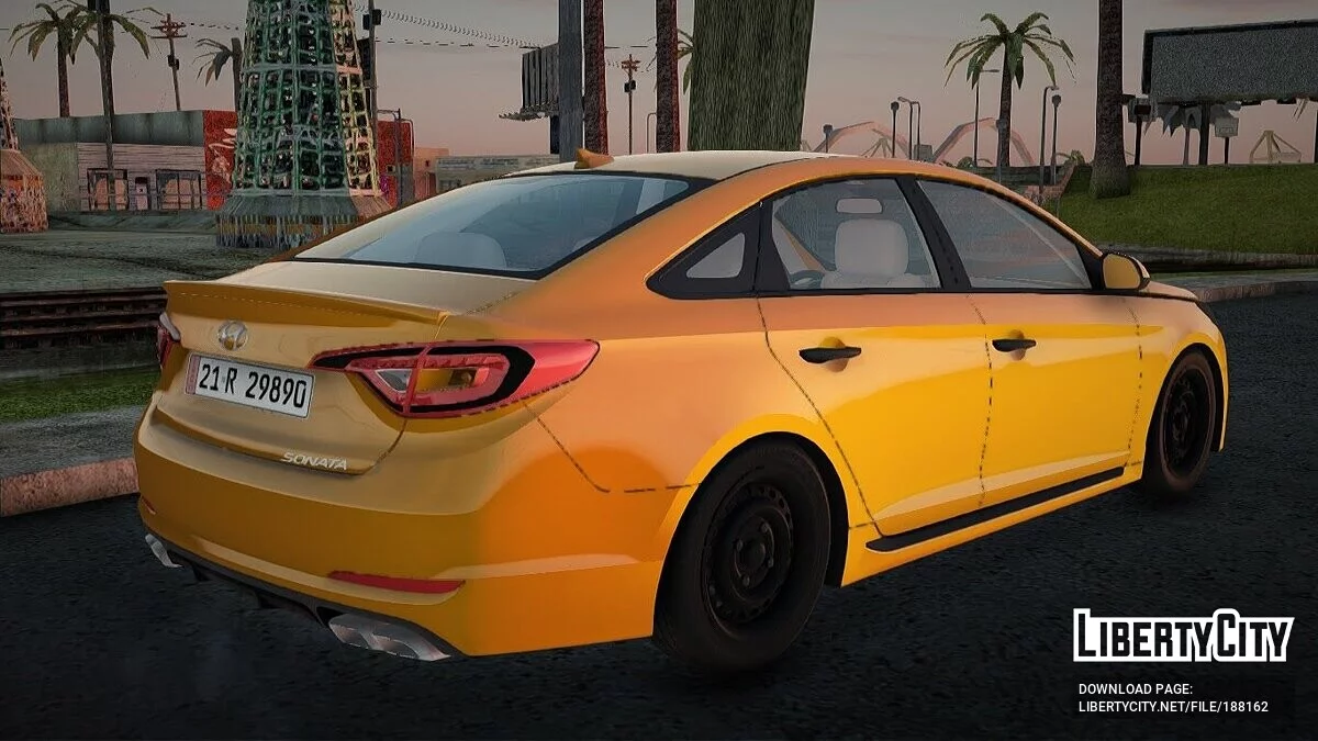 Hyandai Sonata 2016 Taxi Baghdad / GTA San Andreas