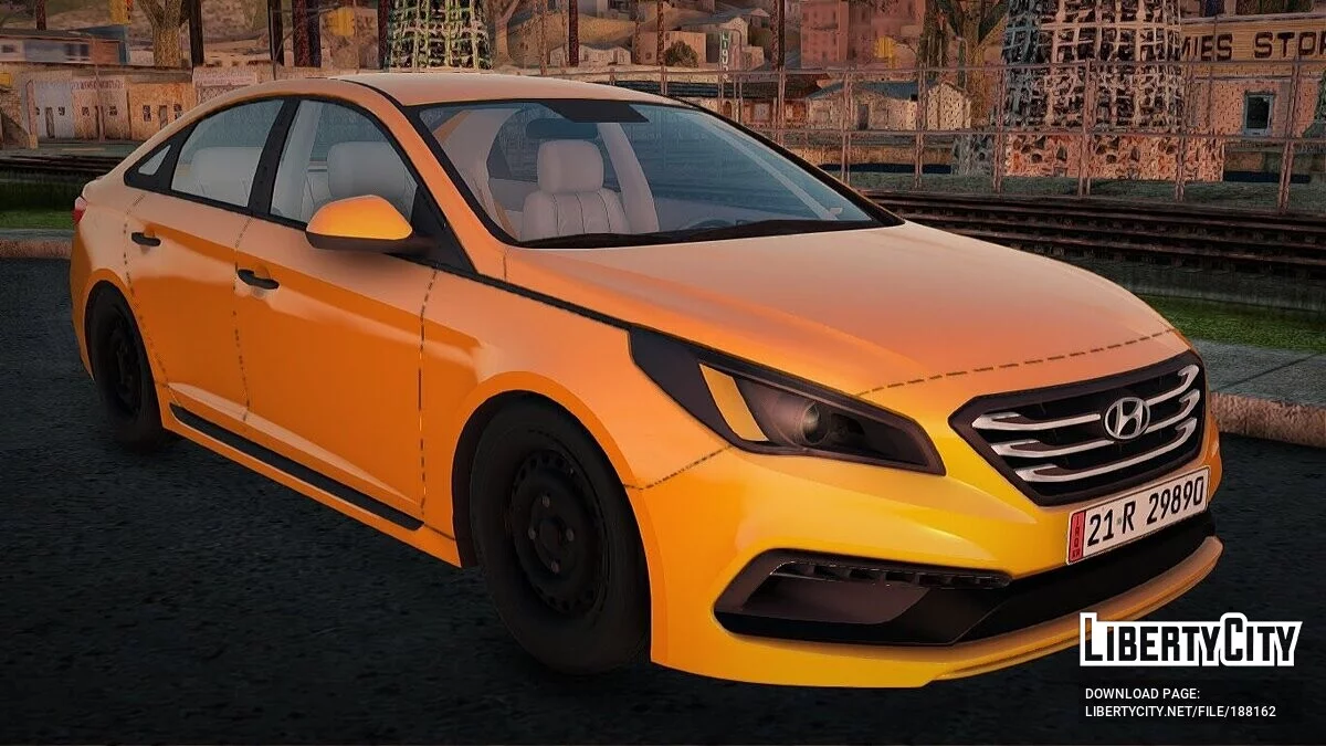 Hyandai Sonata 2016 Taxi Baghdad / GTA San Andreas